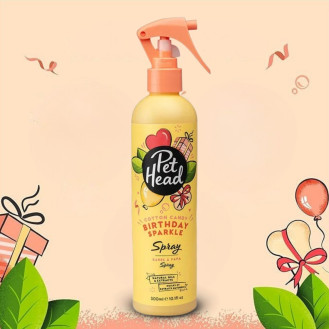 Pet Head Birthday Sparkle Spray Лімітований спрей для собак з ароматом цукрової вати, персика та кокосу